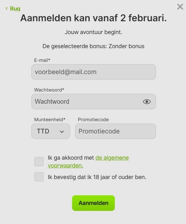 Registreren en inloggen